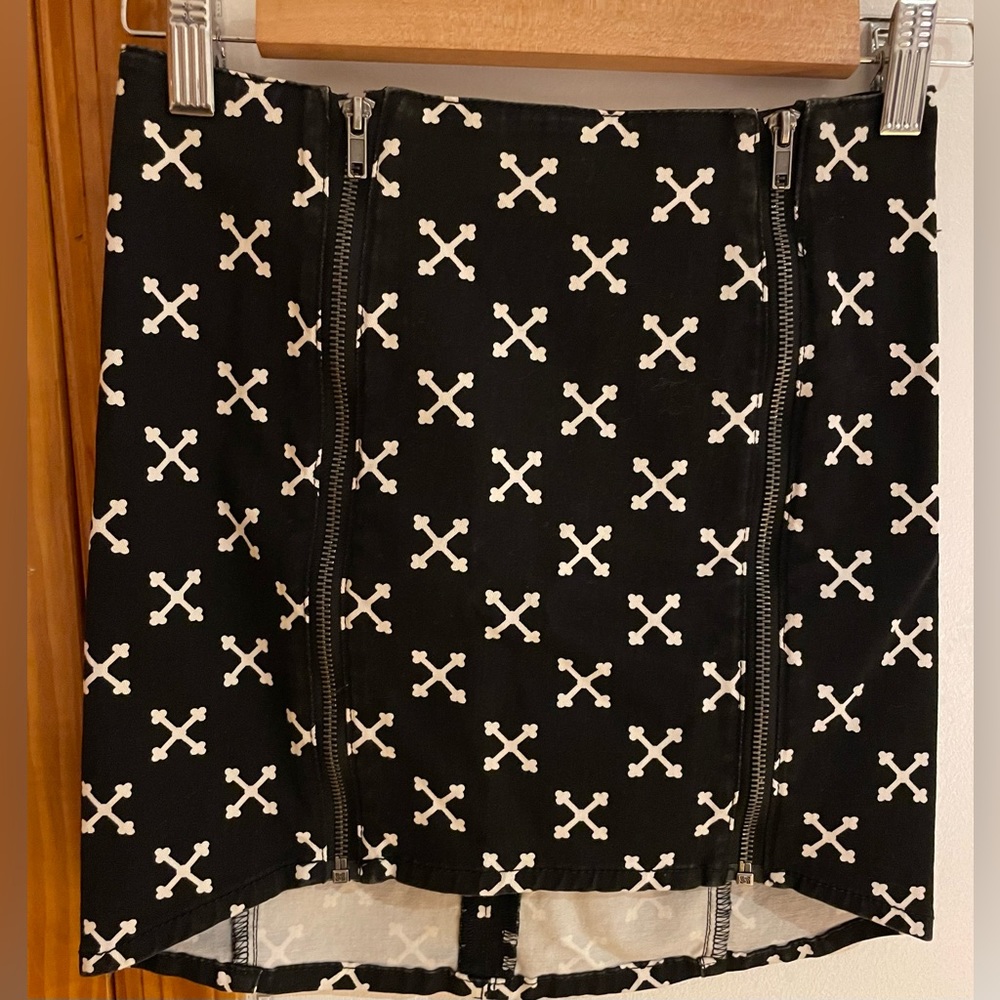 H&M | Black Skirt with ⚔️ Symbols